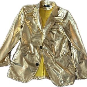 Black Label Shimmering Gold Blazer